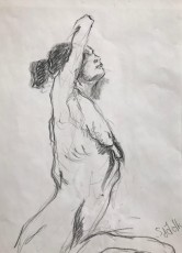 Life model study for painting #1