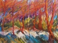 Arbutus Ridge, diptych 58 x 92, oil painting by Susan Falk