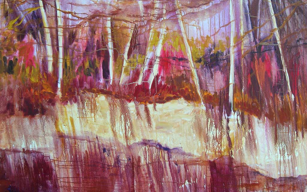 Wetlands , 46 x 58, oil painting by Susan Falk